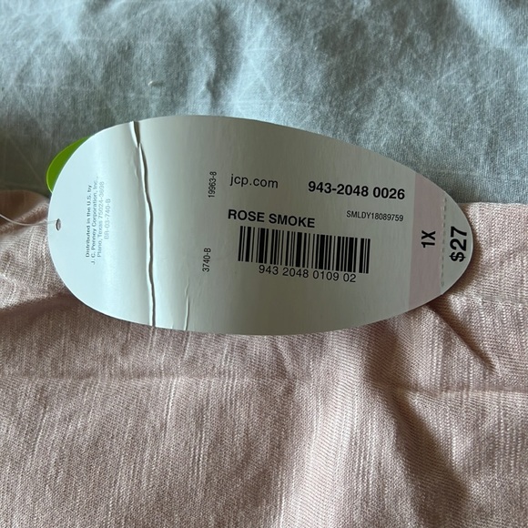 JCPenney, Boutique lace up t-shirt, 1X - Picture 3 of 4